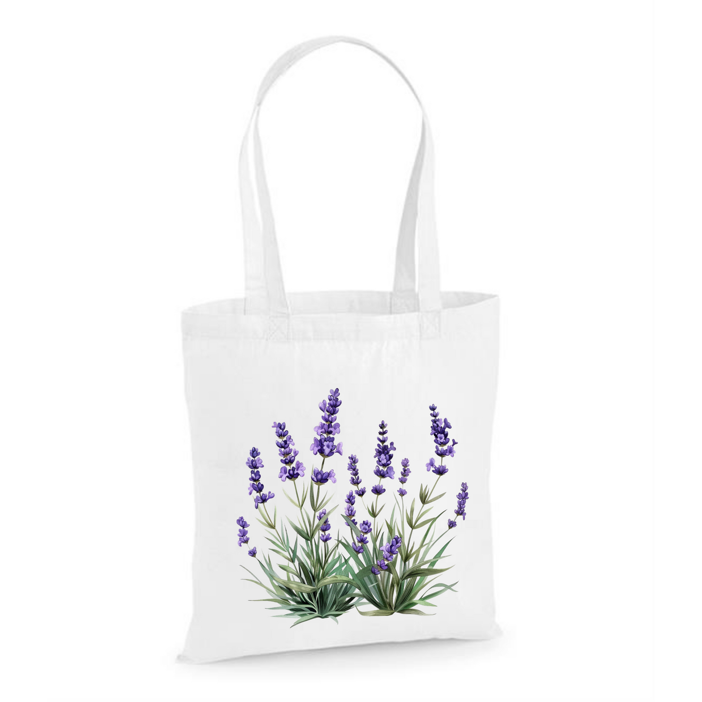 Lavender | Eco-Friendly Cotton Tote Bag with Floral Design