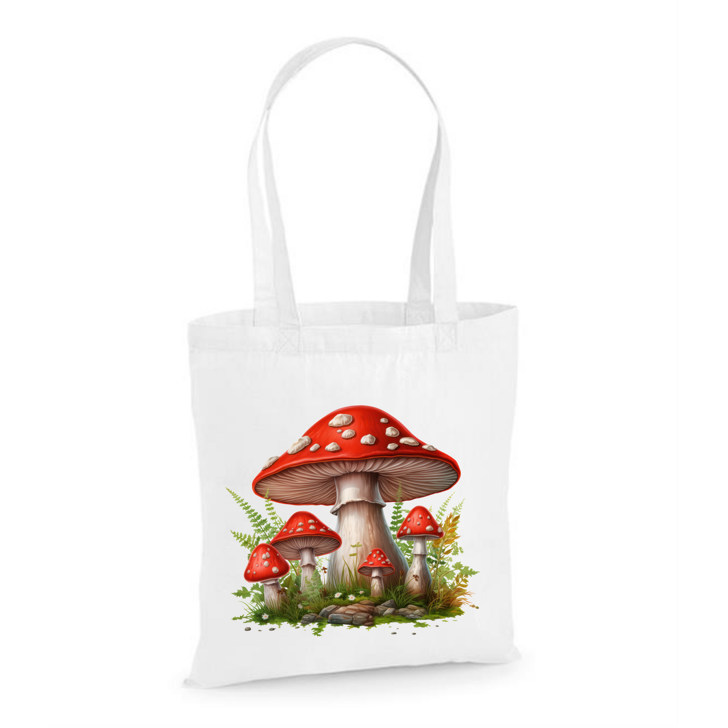 Mushrooms | Eco-Friendly Cotton Tote Bag with Unique Design