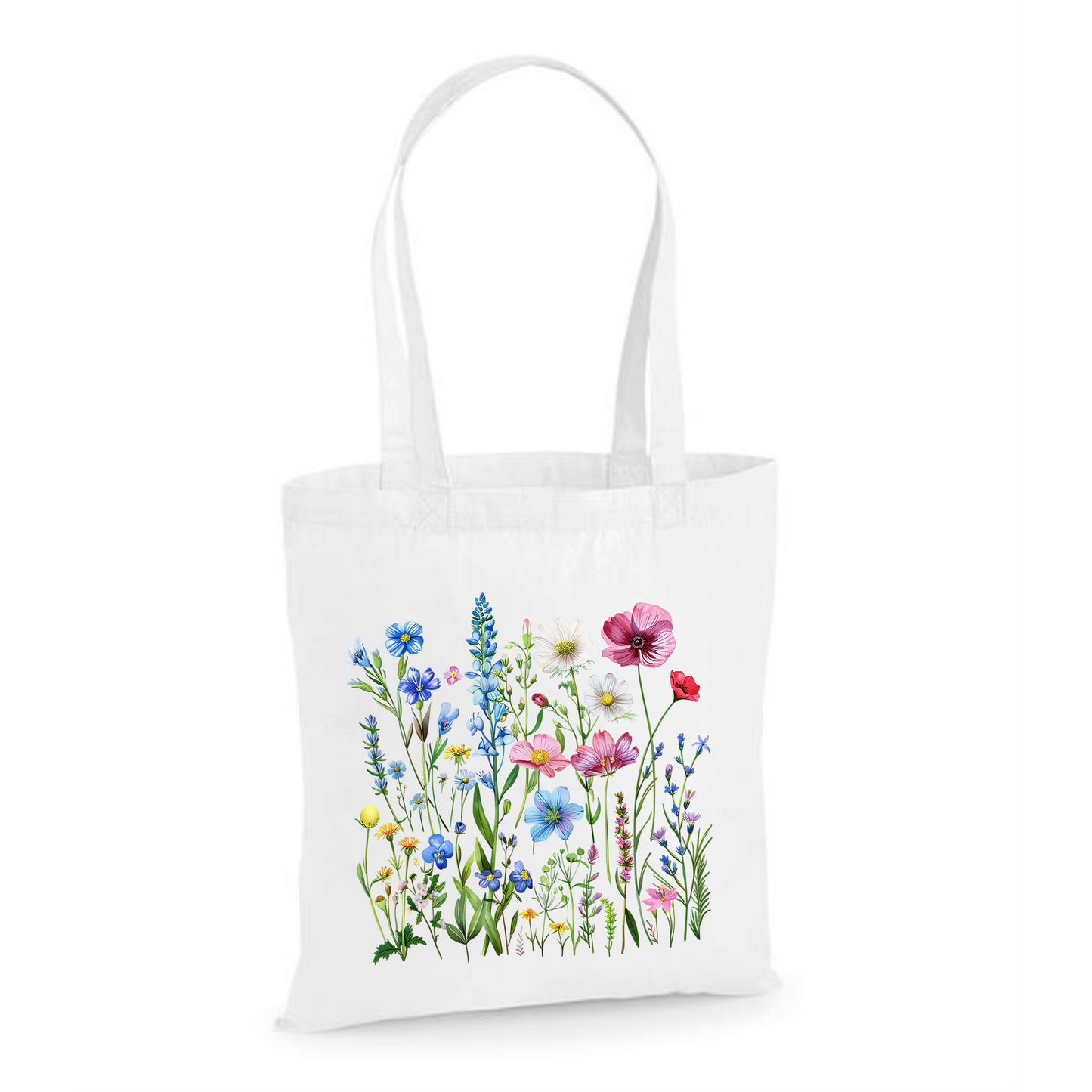 Wildflowers | Eco-Friendly Cotton Tote Bag with Floral Design