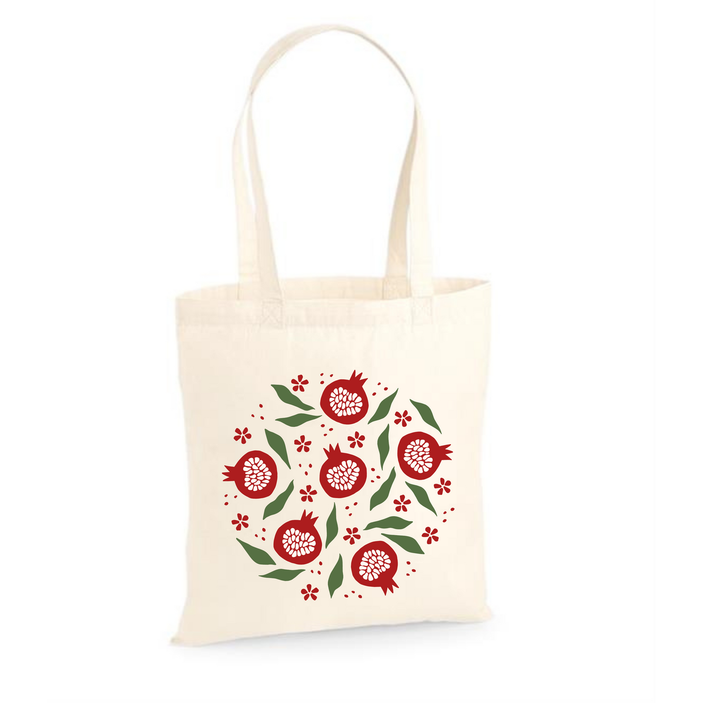 Pomegranate | Eco-Friendly Cotton Tote Bag with Graphic Design