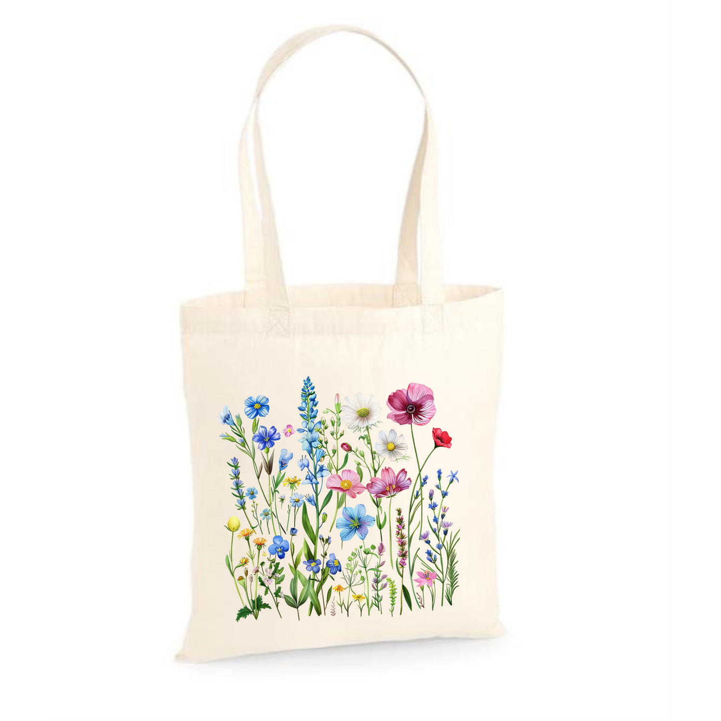 Wildflowers | Eco-Friendly Cotton Tote Bag with Floral Design