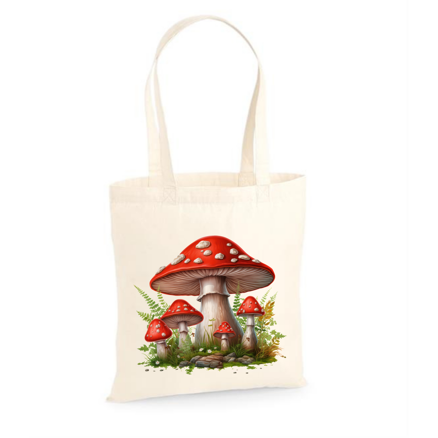 Mushrooms | Eco-Friendly Cotton Tote Bag with Unique Design