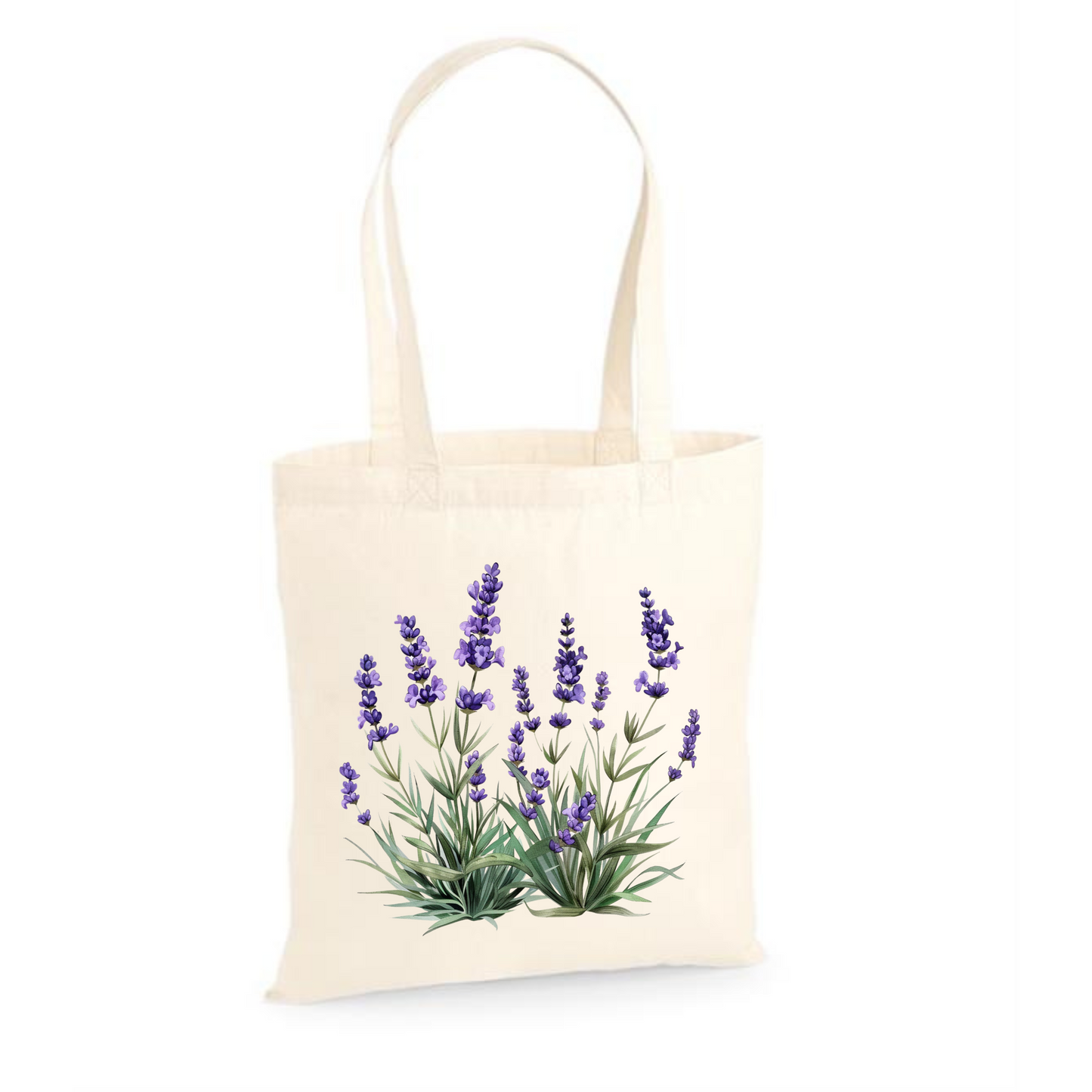 Lavender | Eco-Friendly Cotton Tote Bag with Floral Design