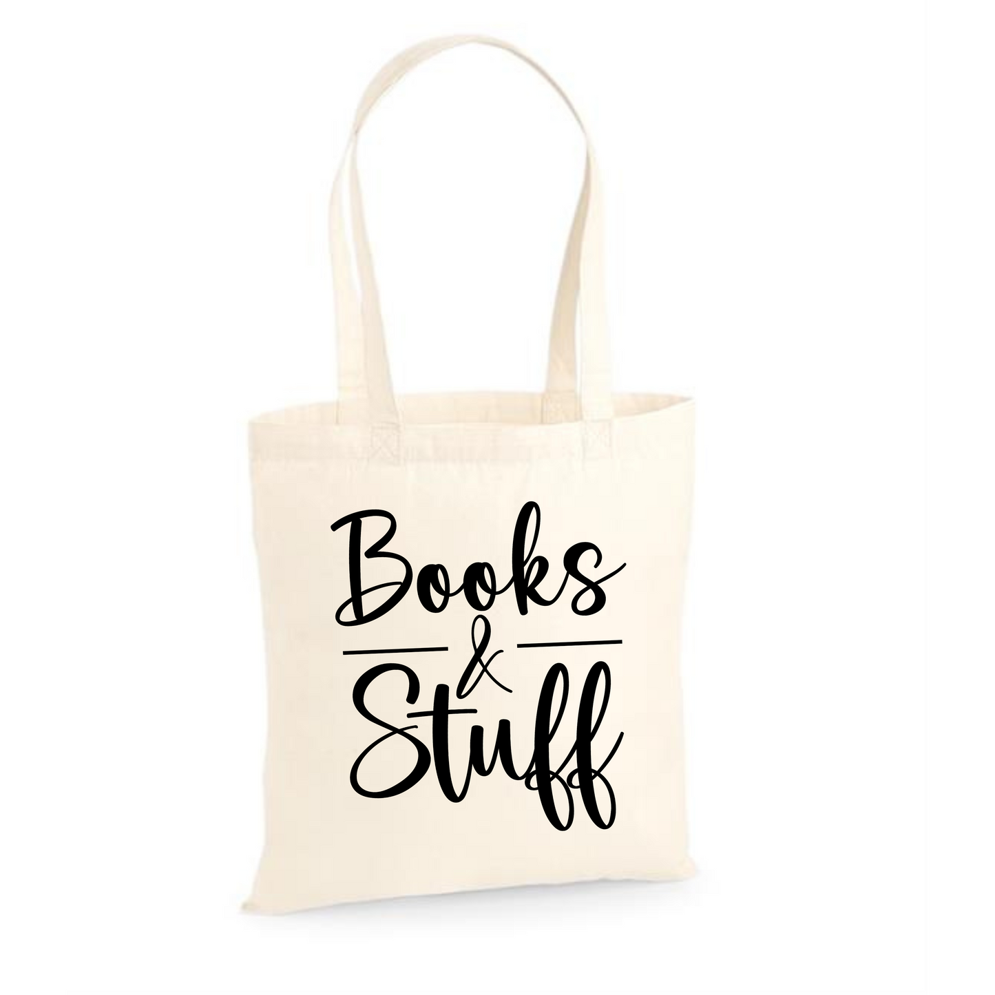 Books And Stuff | Bold Design Cotton Tote Bag