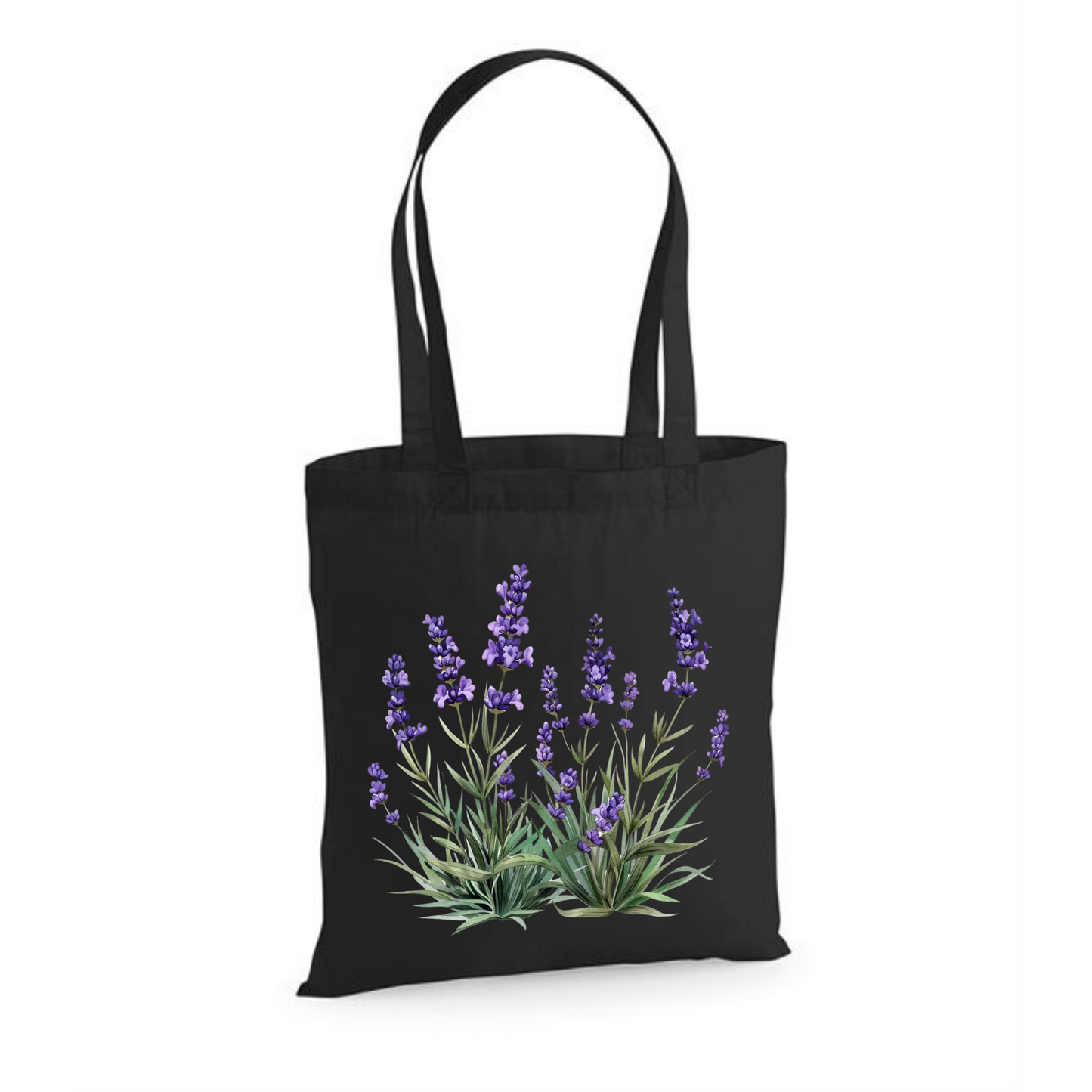 Lavender | Eco-Friendly Cotton Tote Bag with Floral Design