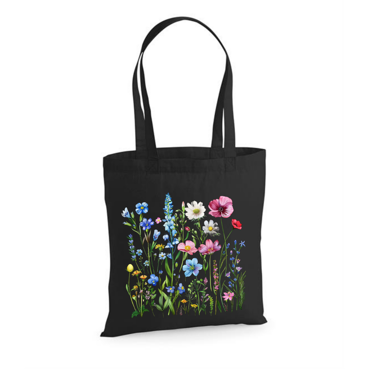 Wildflowers | Eco-Friendly Cotton Tote Bag with Floral Design