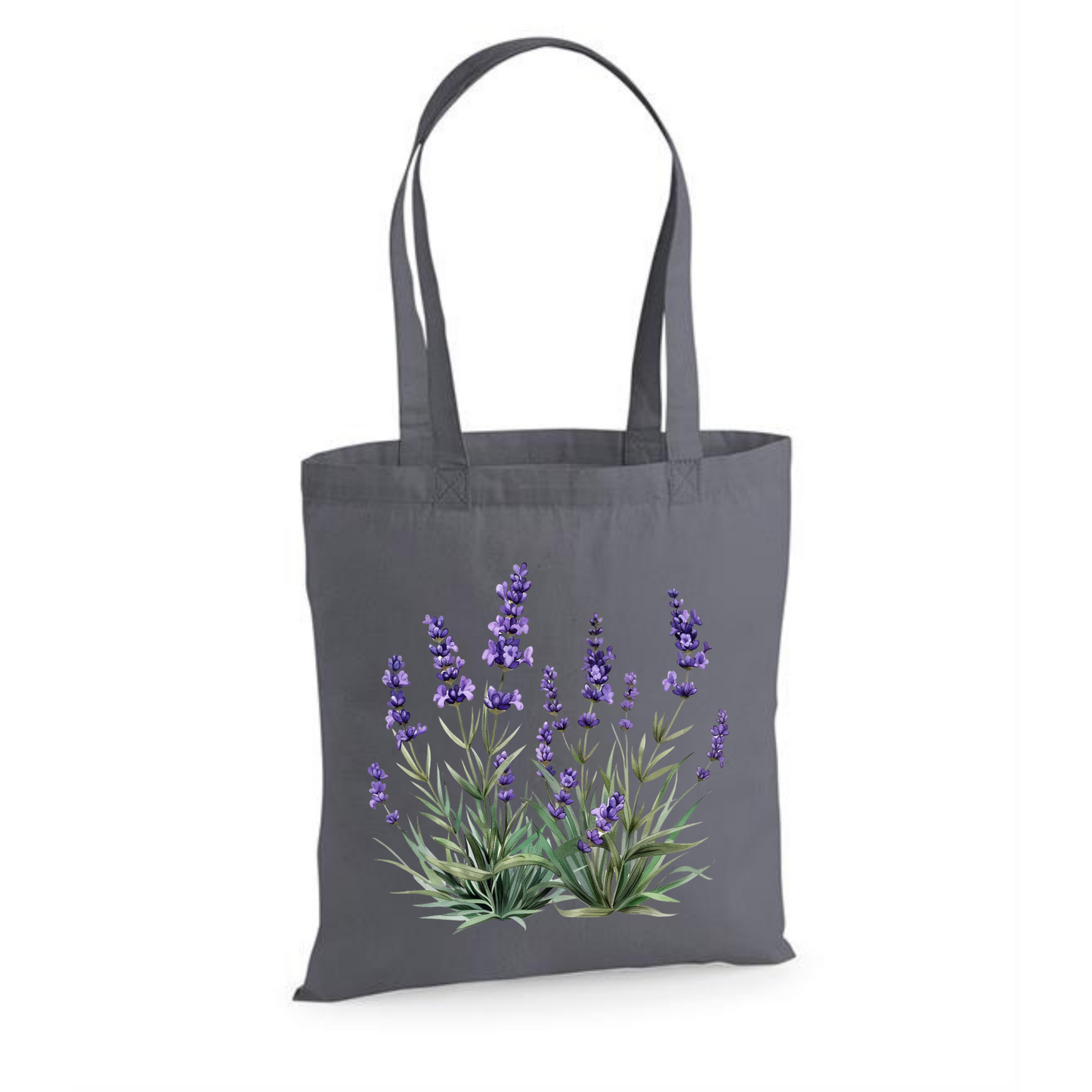 Lavender | Eco-Friendly Cotton Tote Bag with Floral Design