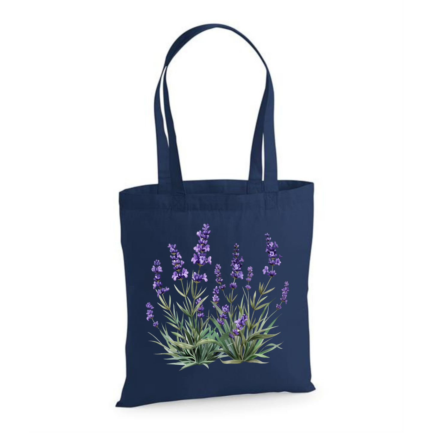 Lavender | Eco-Friendly Cotton Tote Bag with Floral Design