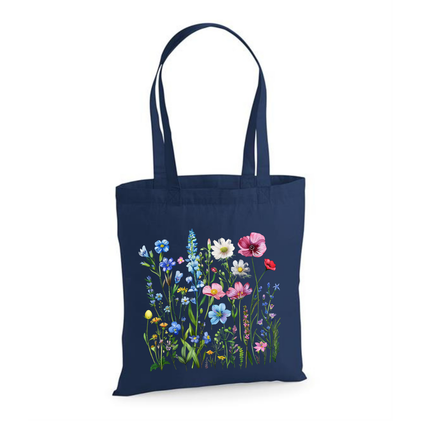 Wildflowers | Eco-Friendly Cotton Tote Bag with Floral Design