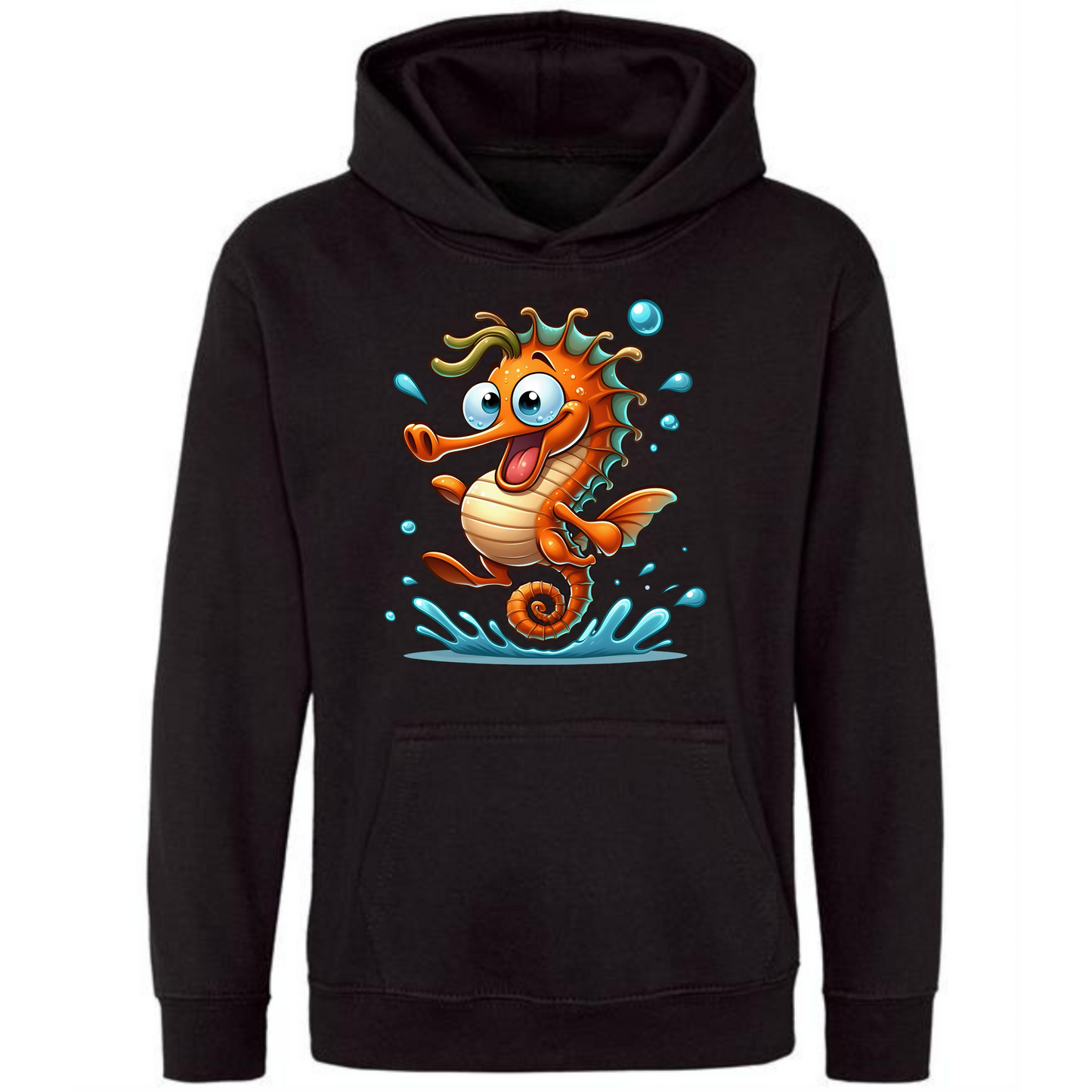 Kids' Cute Seahorse Hoodie – Comfy & Magical