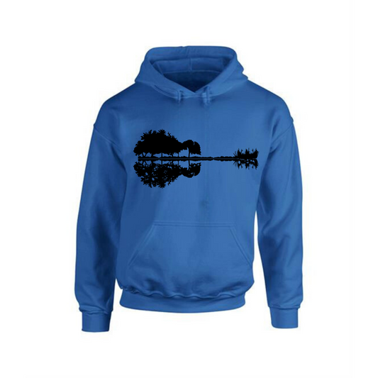 Men's Nature Guitar Design Hoodie | Music Meets Nature