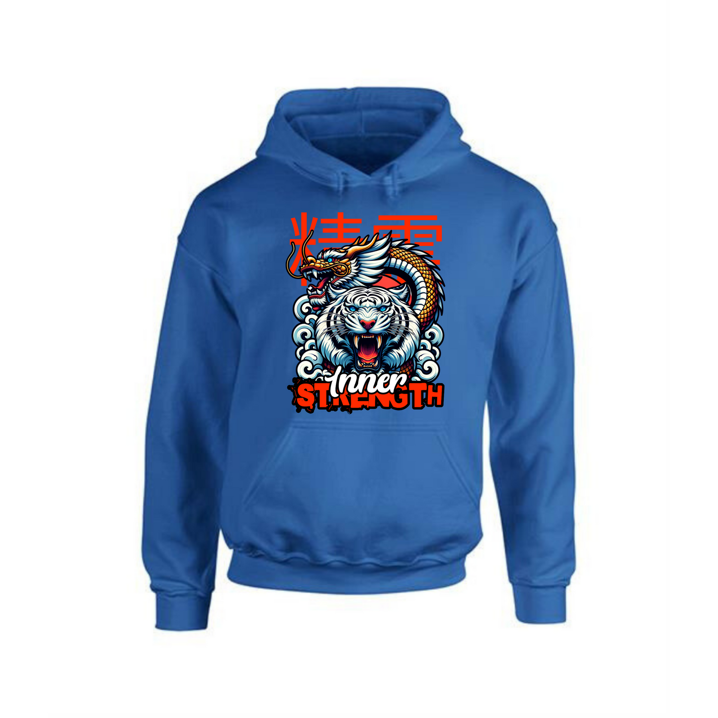 Inner Strength Hoodie | Dragon and Tiger Design