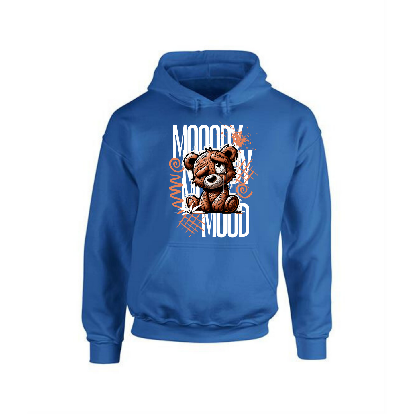 Mooody Mood Hoodie | Sad Teddy Bear Graphic