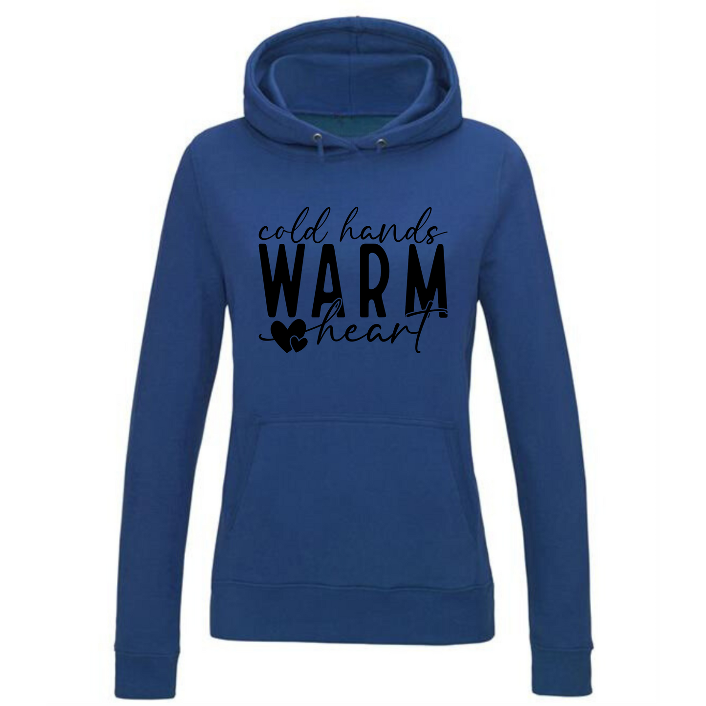 Cold Hands, Warm Heart Hoodie | Inspirational Quote & Heart Design for Women