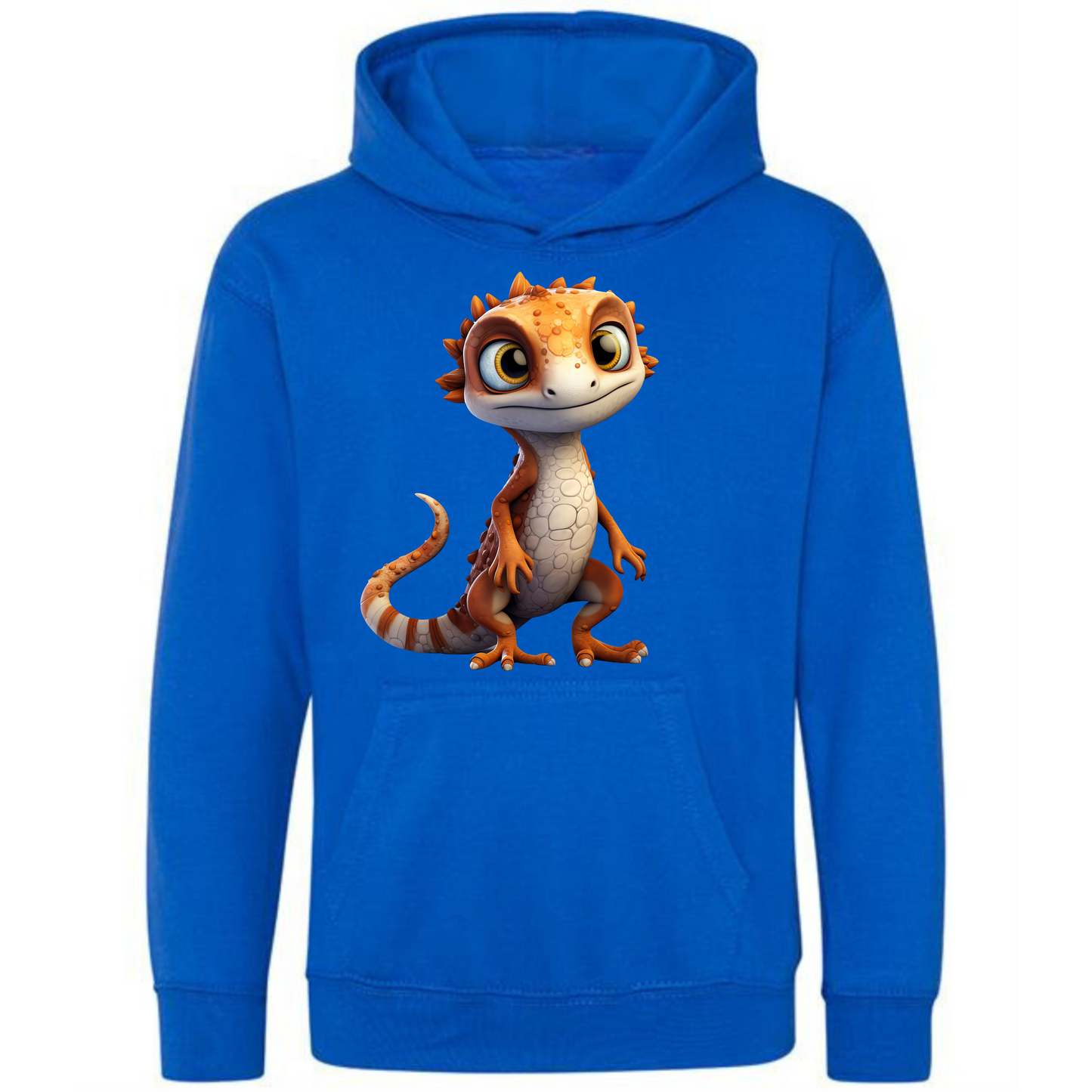 Kids' Cute Orange Gecko Hoodie | Fun and Stylish Design