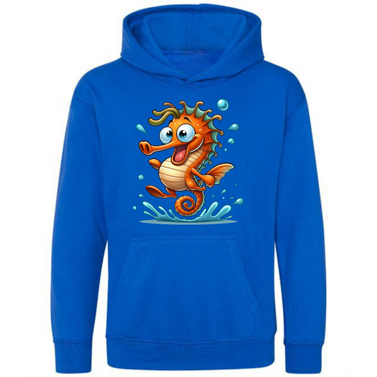 Kids' Cute Seahorse Hoodie – Comfy & Magical