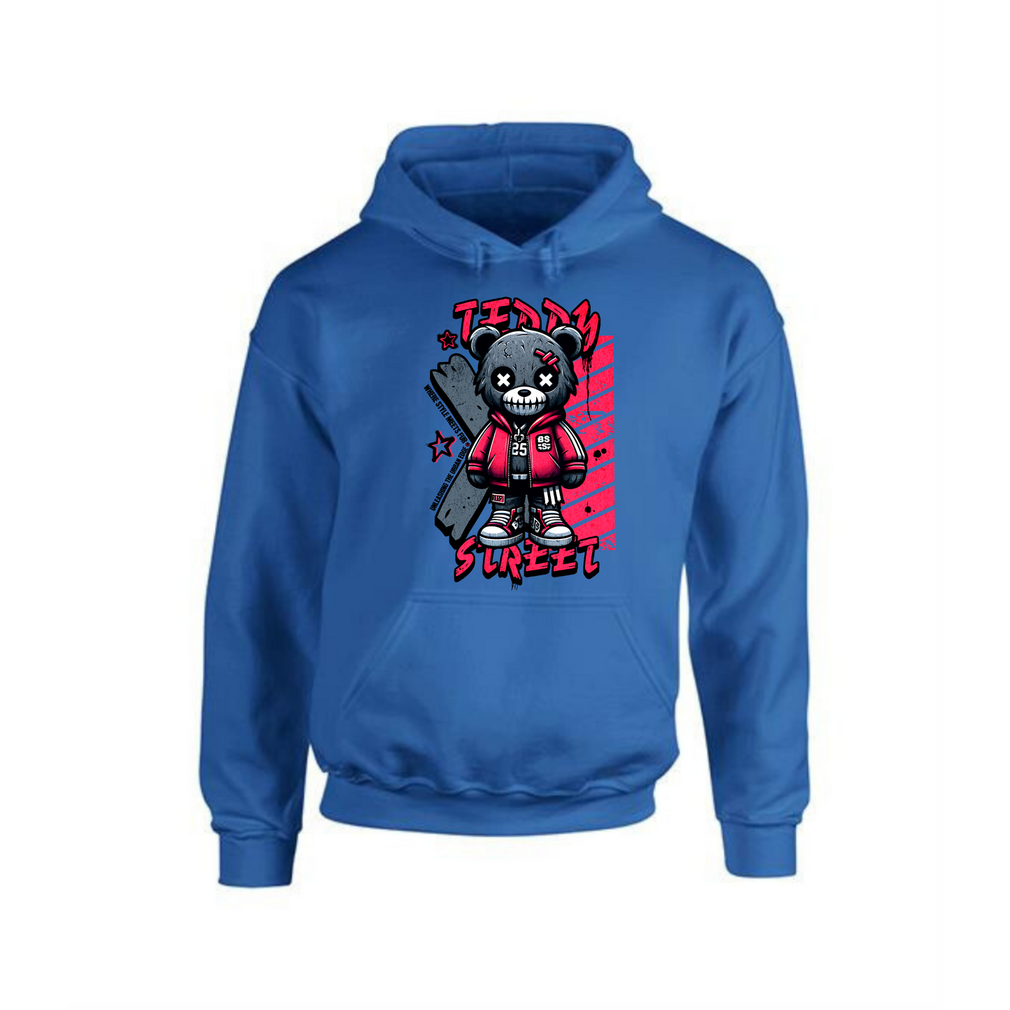 Teddy Street Hoodie | Haunted Teddy Bear Design