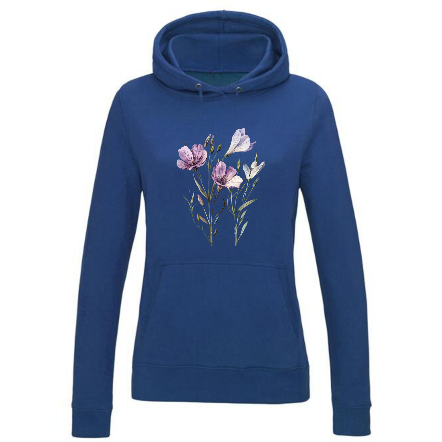 Spring Flowers Hoodie | Fresh Floral Design for Women