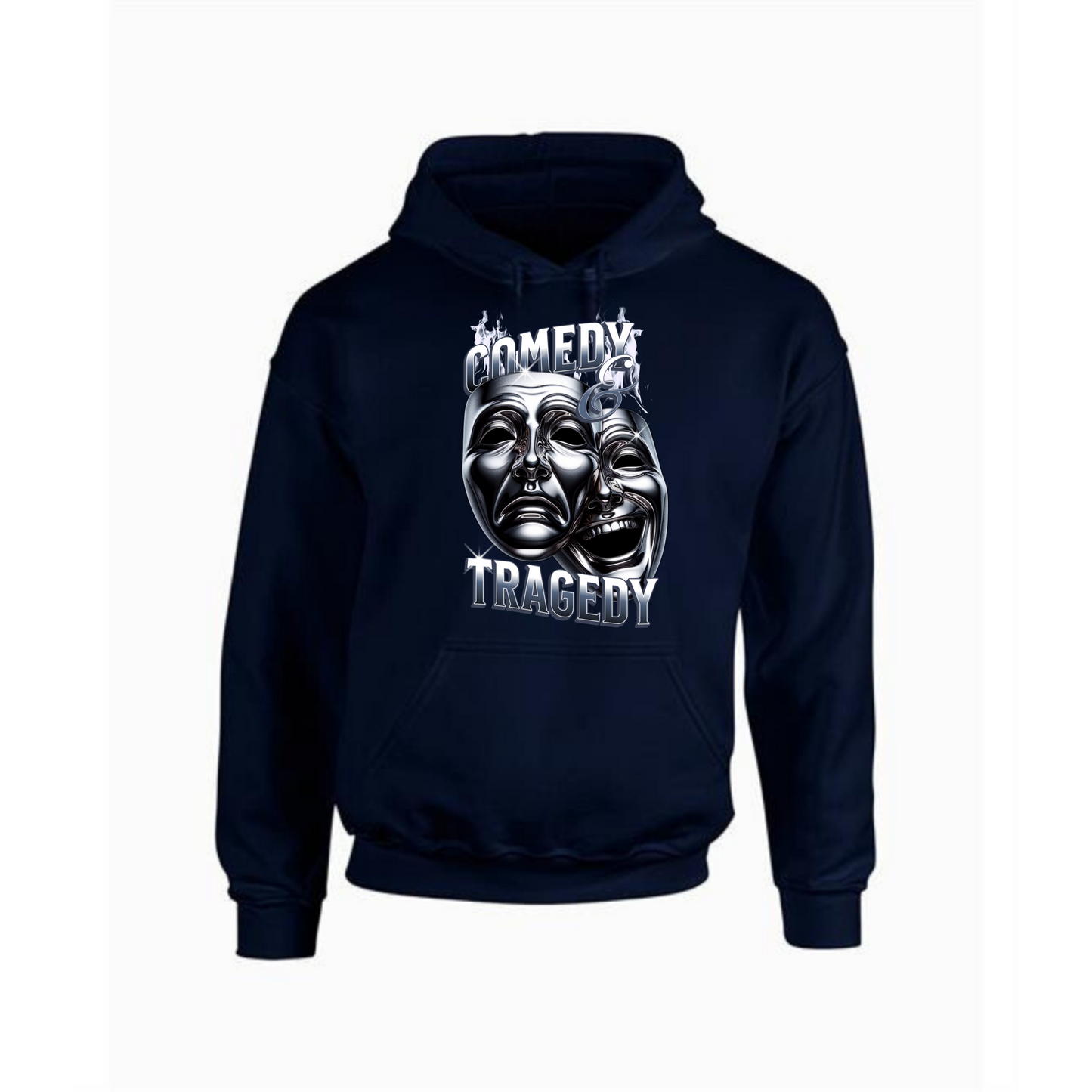 Comedy Tragedy Hoodie | Bold Drama Design