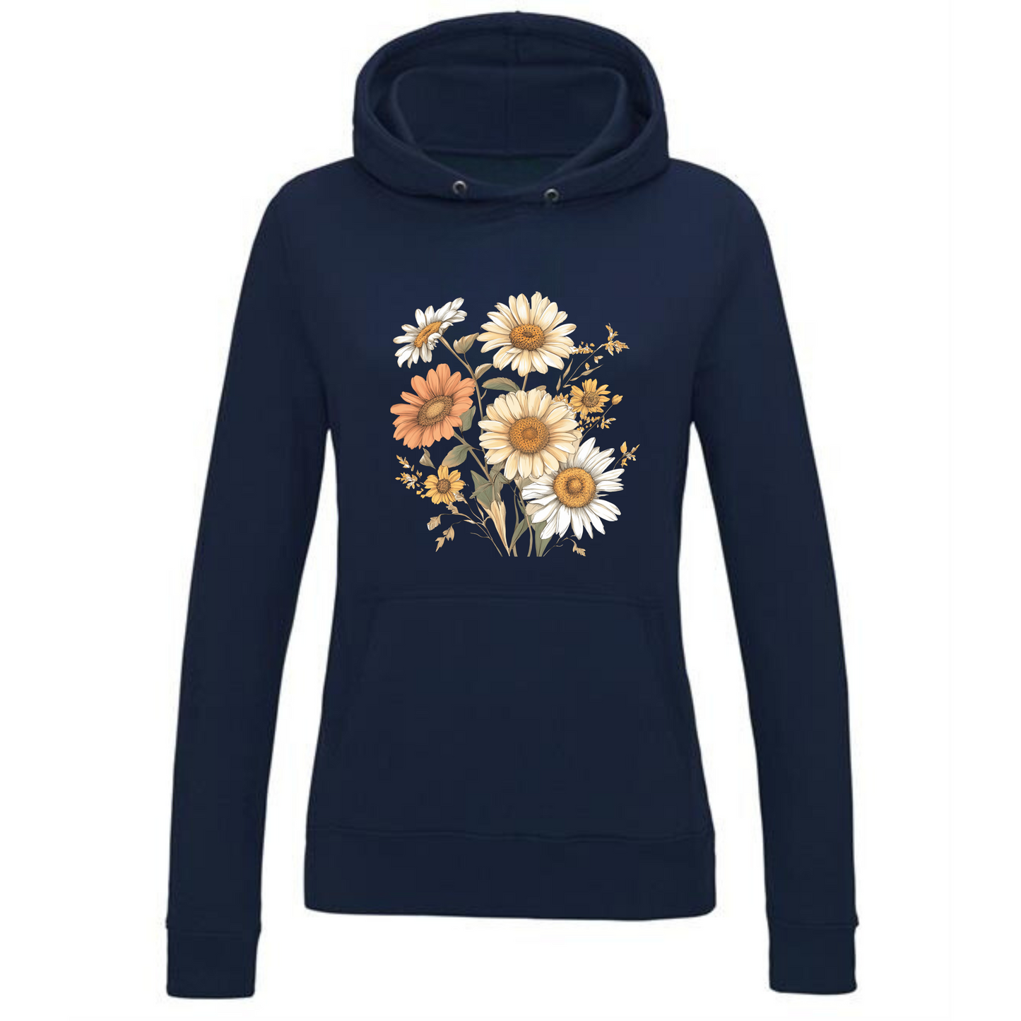 Margaret Flowers Hoodie | Elegant Floral Design for Women