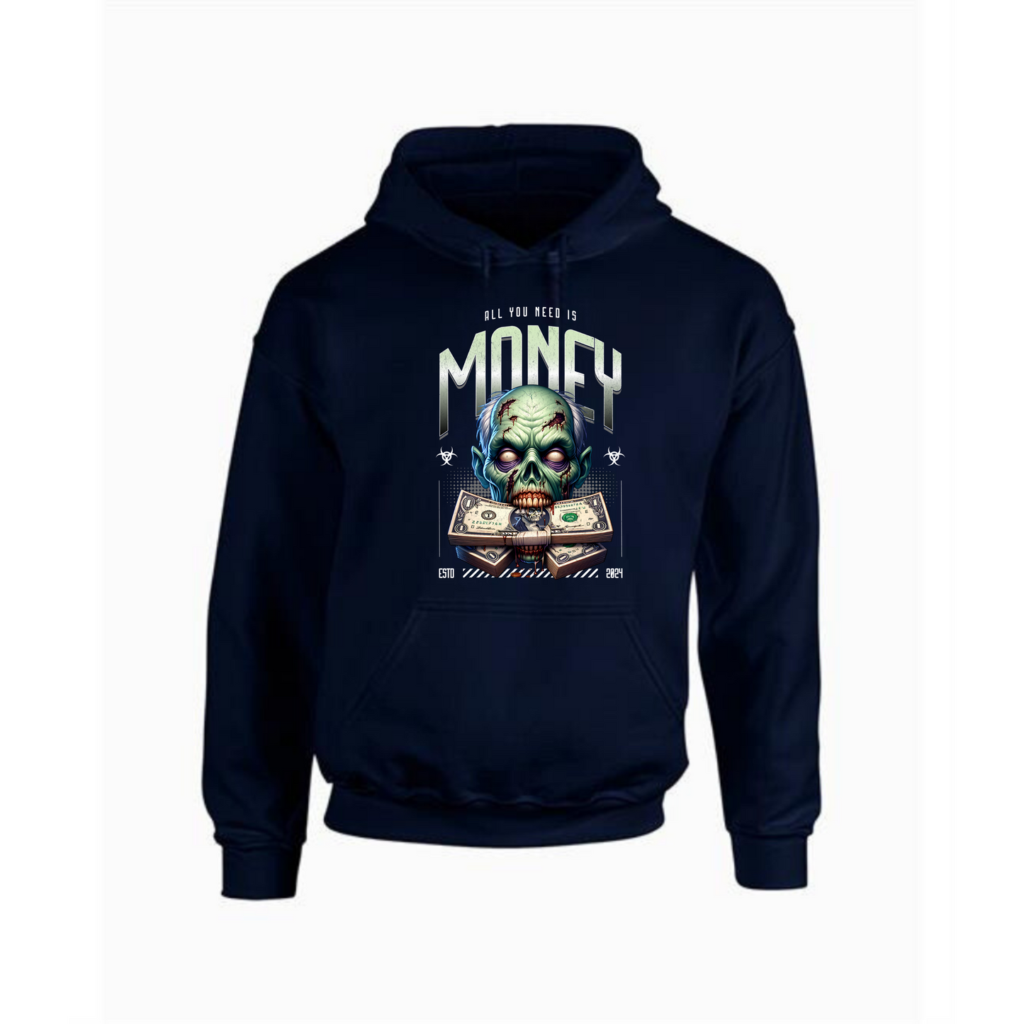 Money Zombie Hoodie | Bold Design with Money & Zombie