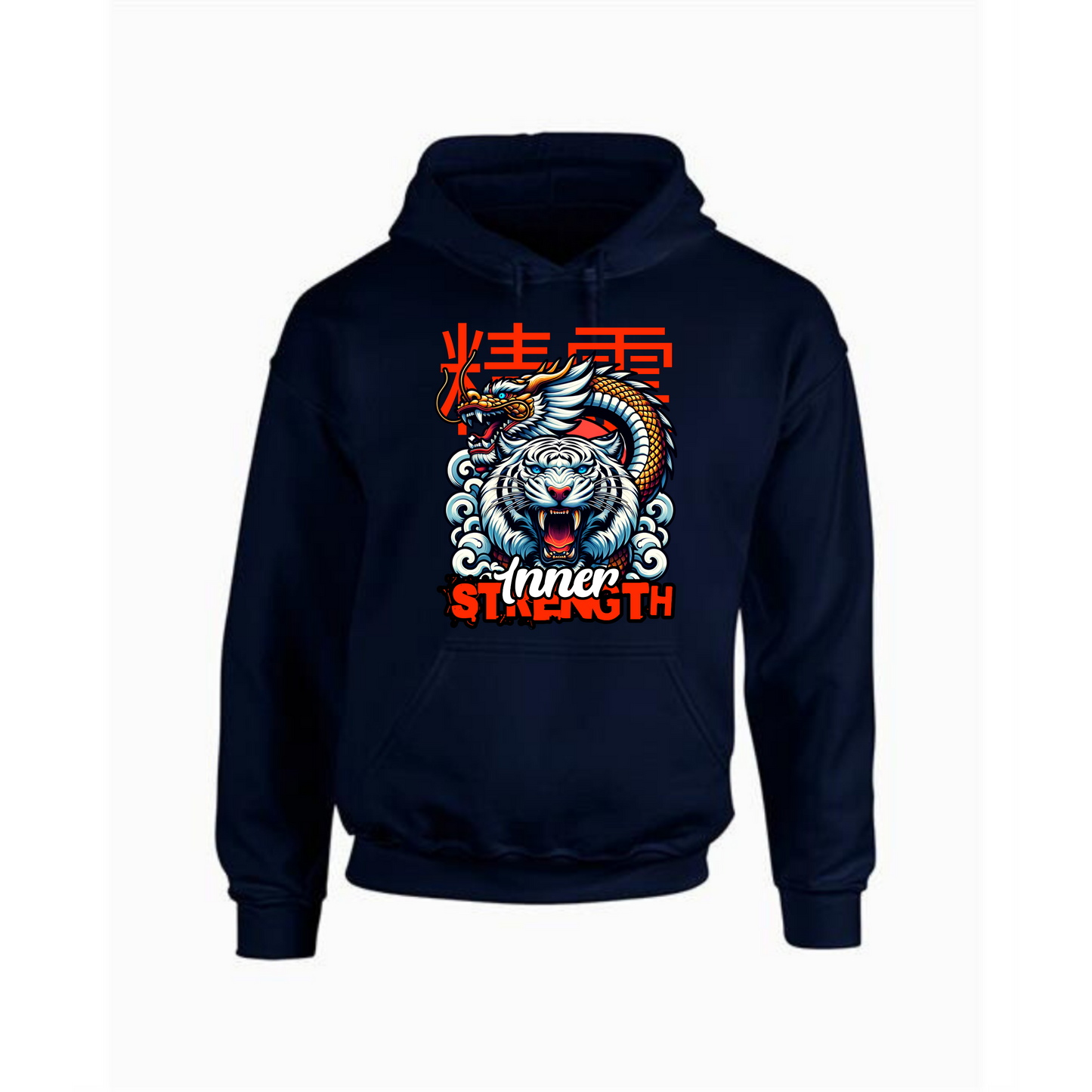 Inner Strength Hoodie | Dragon and Tiger Design