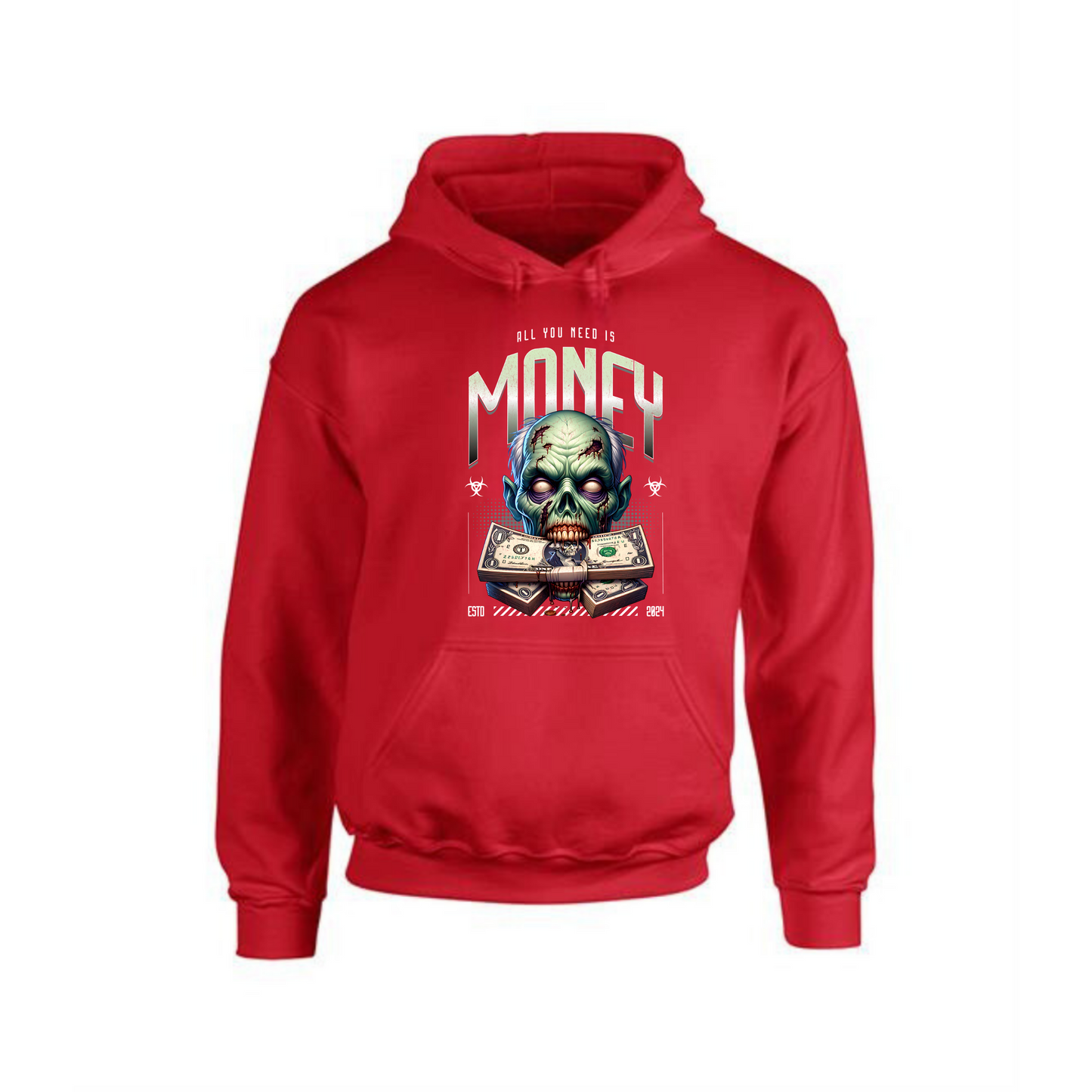 Money Zombie Hoodie | Bold Design with Money & Zombie