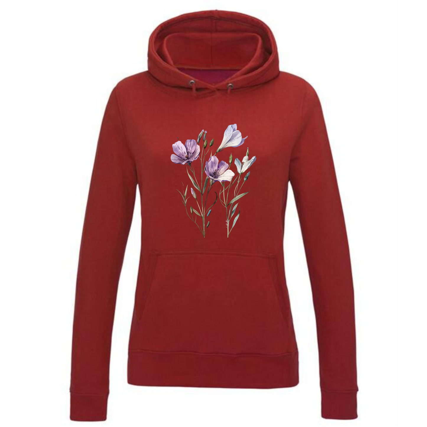 Spring Flowers Hoodie | Fresh Floral Design for Women