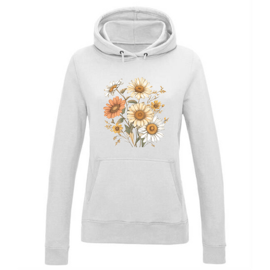 Margaret Flowers Hoodie | Elegant Floral Design for Women