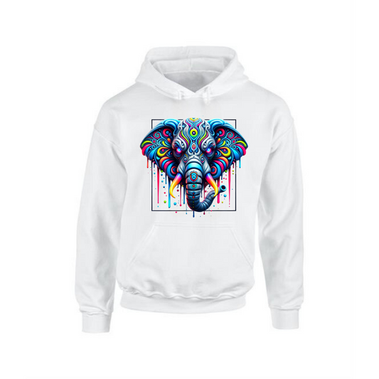 Neon Elephant Hoodie | Fun & Comfortable for Men