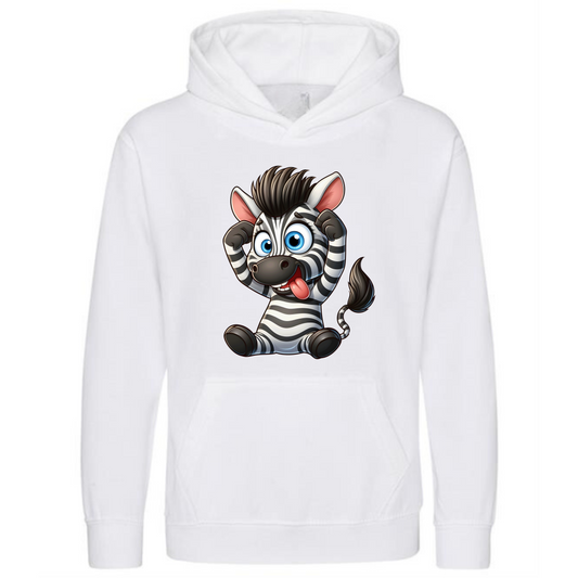 Kids' Cute Zebra Hoodie – Stylish & Cozy