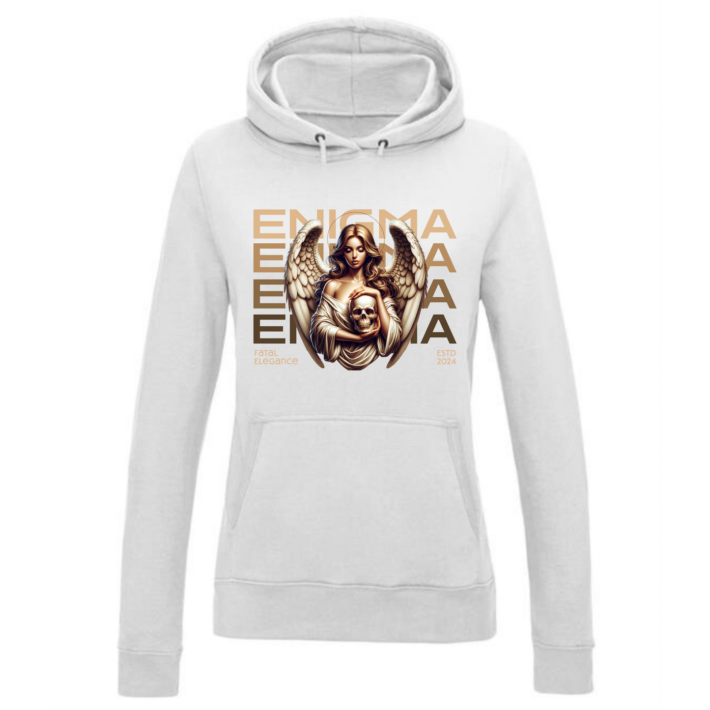 Enigma Hoodie | Angel Wings & Skull Design for Women