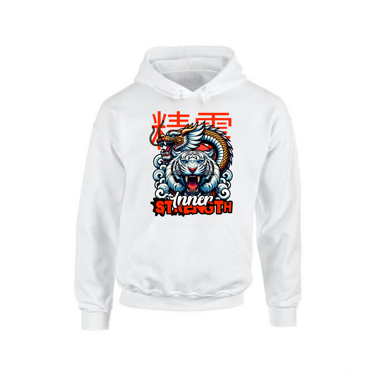 Inner Strength Hoodie | Dragon and Tiger Design