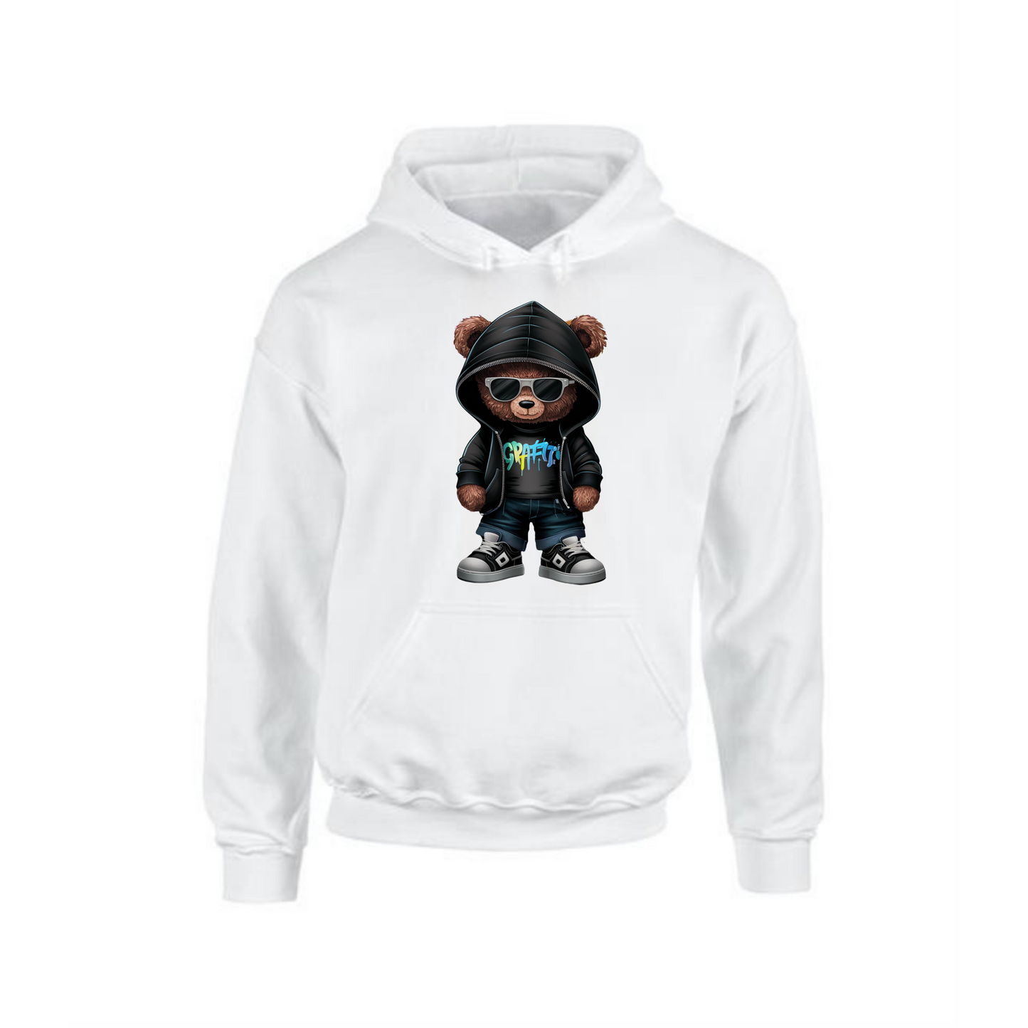 Cool Teddy Bear Hoodie | Fun & Comfortable Design for Men