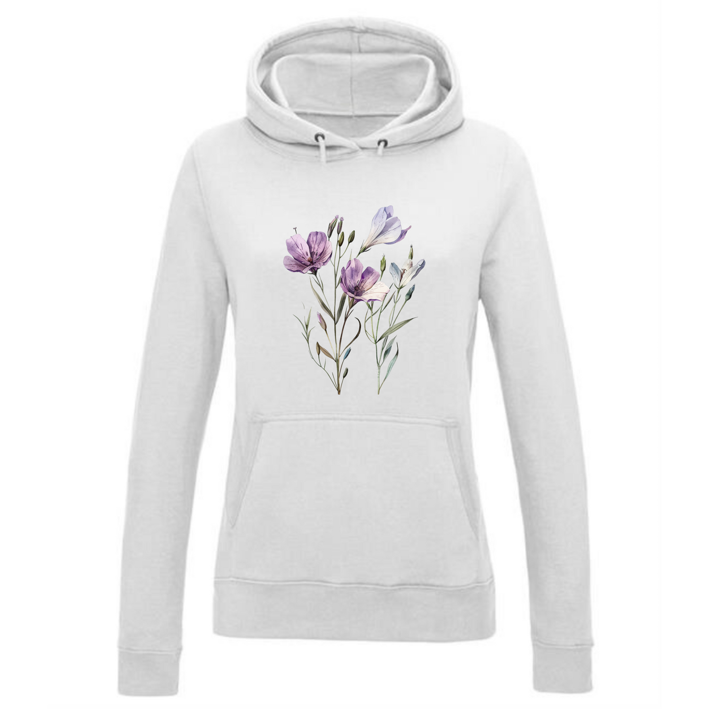 Spring Flowers Hoodie | Fresh Floral Design for Women