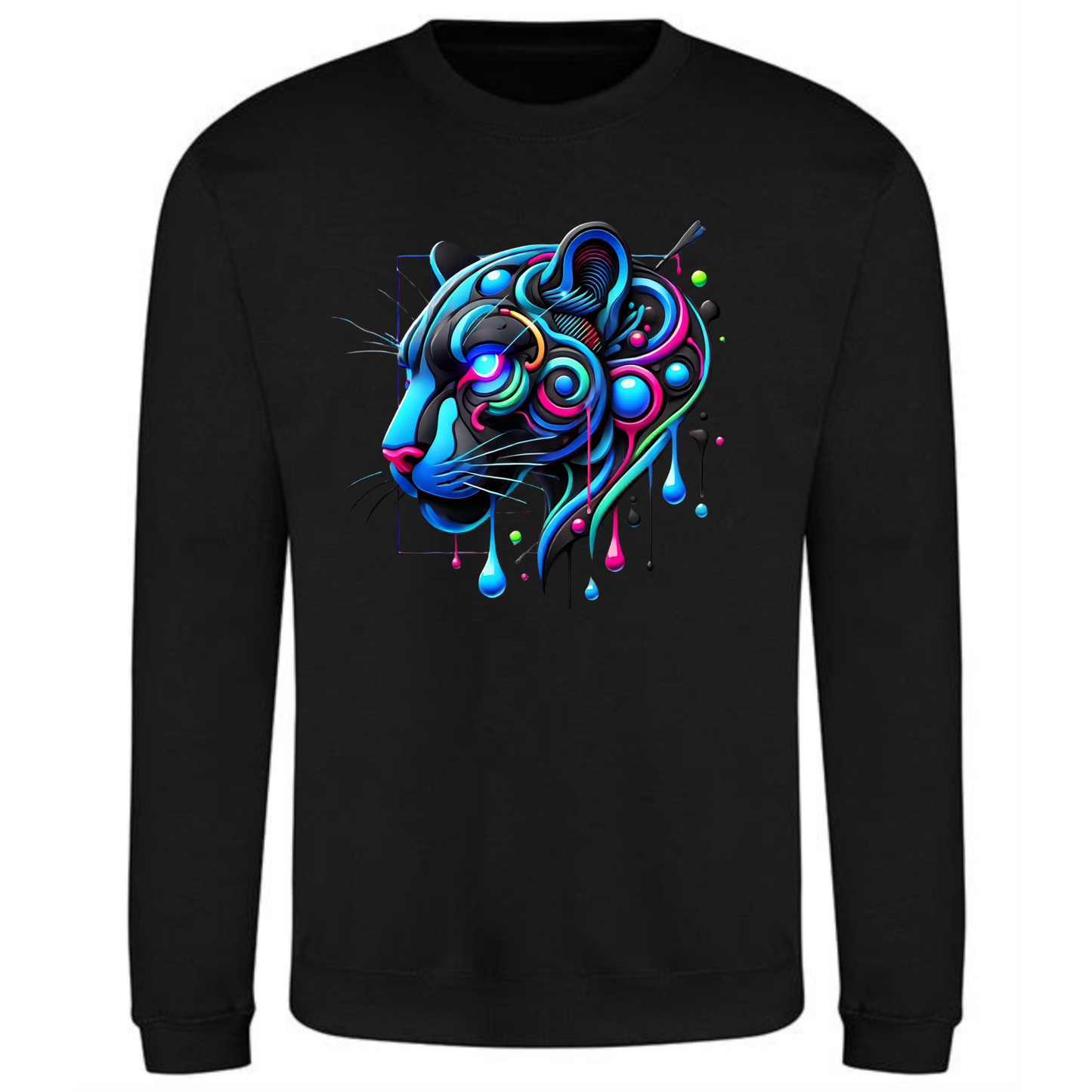 Neon Panther Sweatshirt | Bold & Comfortable for Men