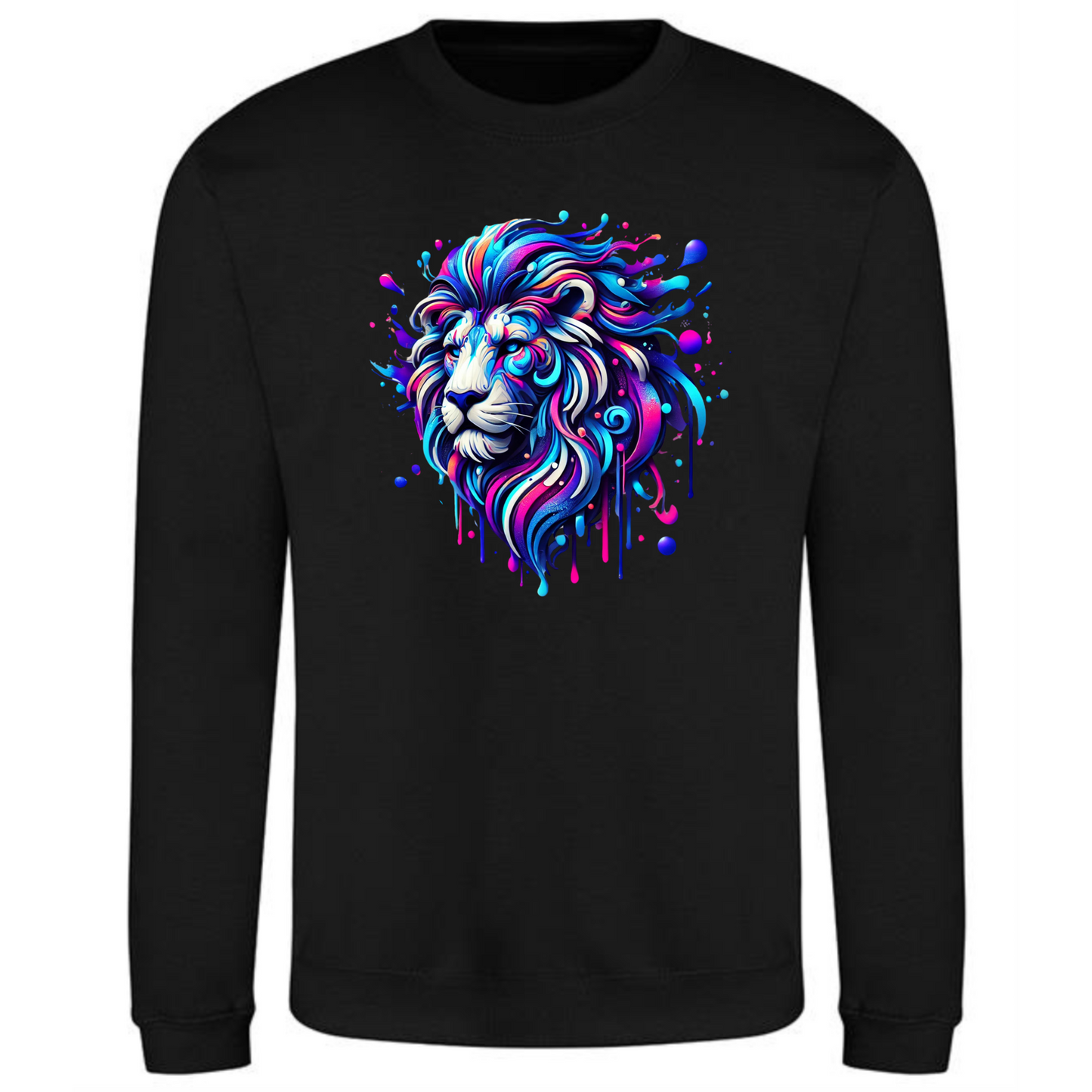 Neon Lion Sweatshirt | Bold & Comfortable for Men