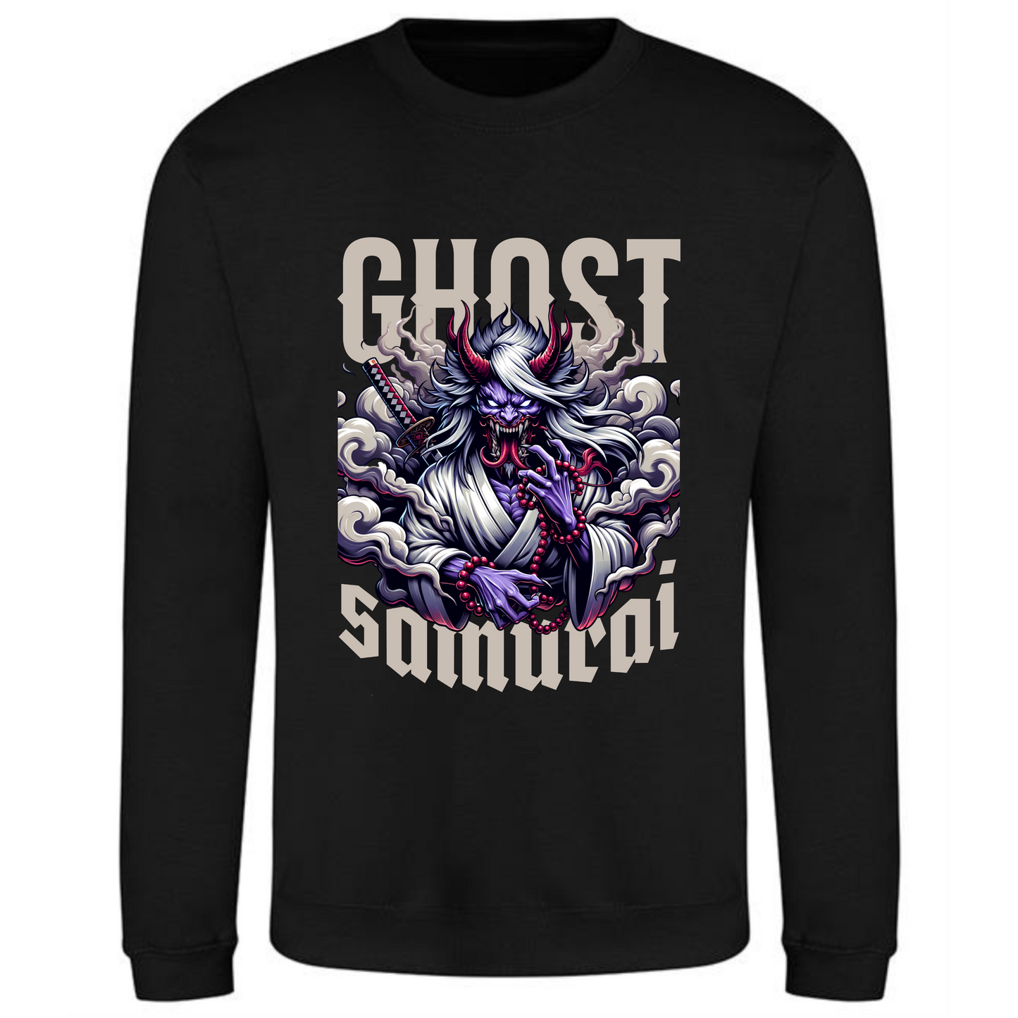 Ghost Samurai Sweatshirt | Haunting Warrior Design