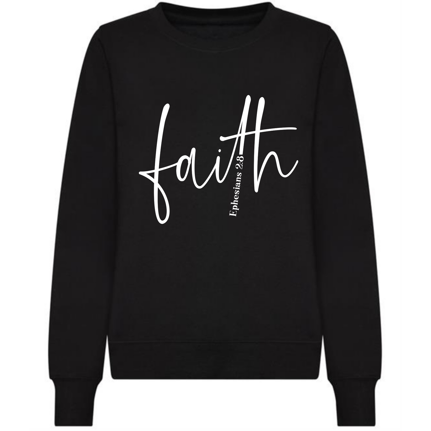 Faith Sweatshirt | Bold Faith Text Design - Style Quest Fashion