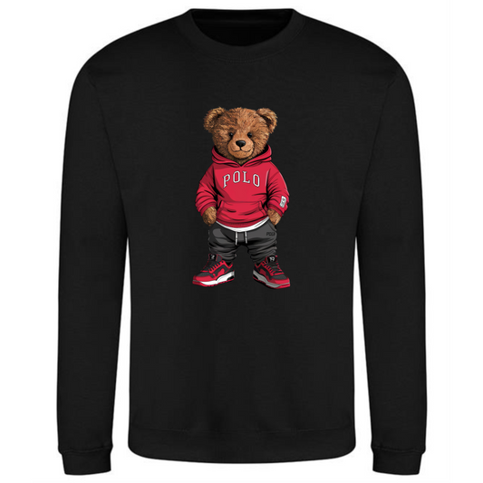 Teddy Bear Sweatshirt | Fun & Comfortable POLO Style for Men