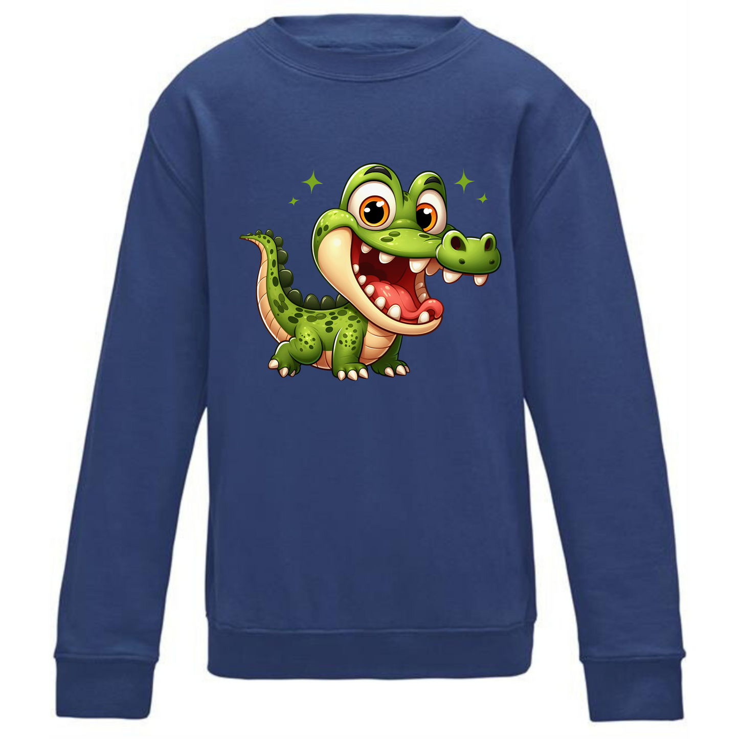 Kids' Cute Crocodile Sweatshirt – Cozy & Fun Design