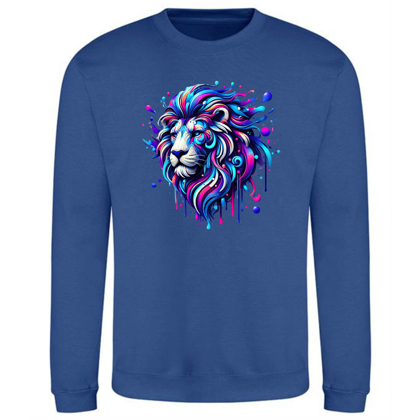 Neon Lion Sweatshirt | Bold & Comfortable for Men