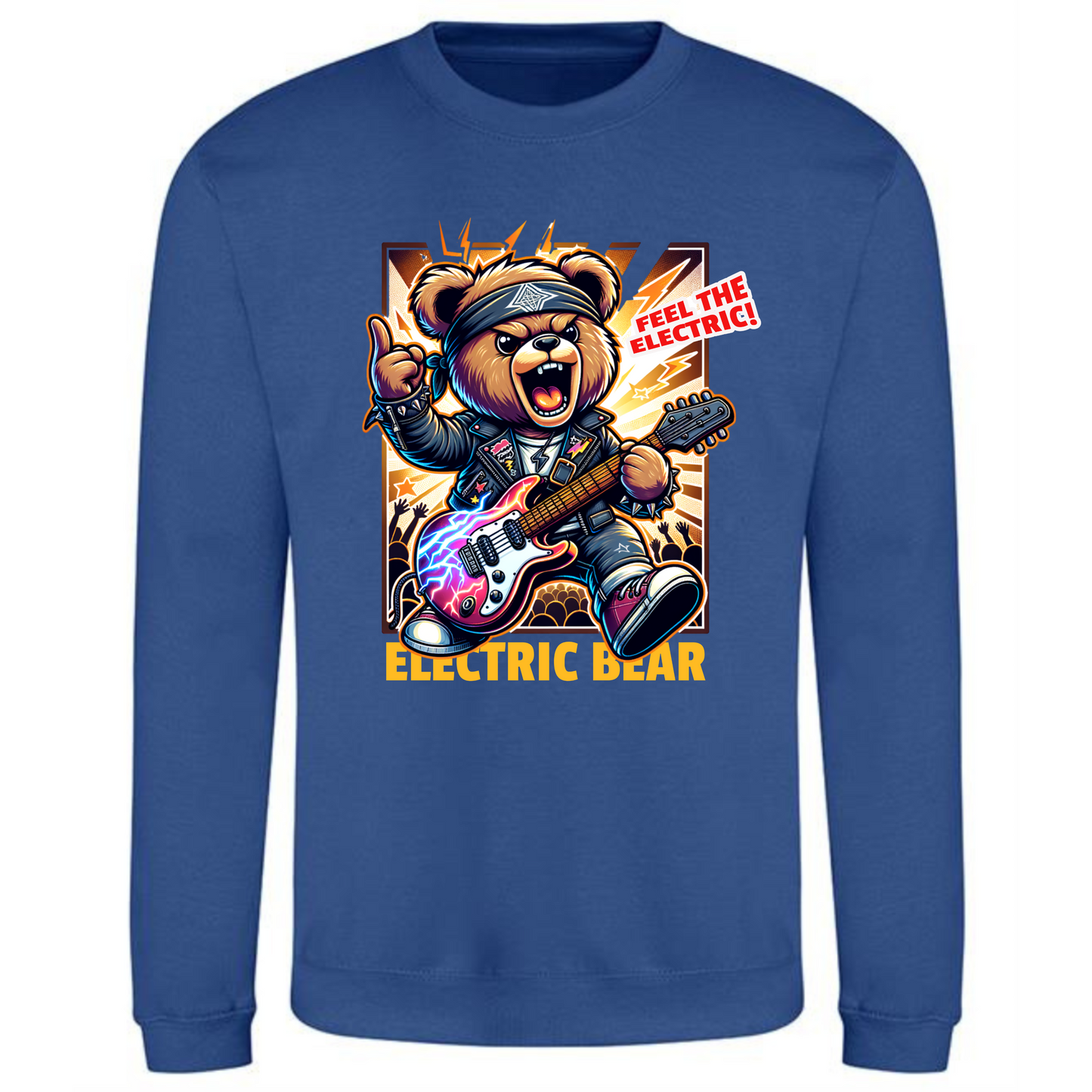 Electric Bear Sweatshirt | Feel the Electric – Bold Energy Design