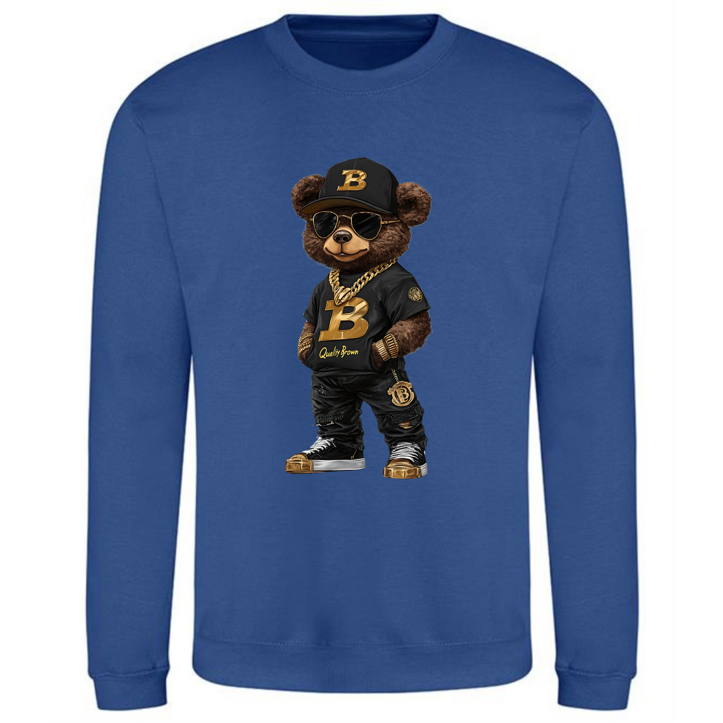 Teddy Bear B Quality Brown Sweatshirt | Classic Bear Design