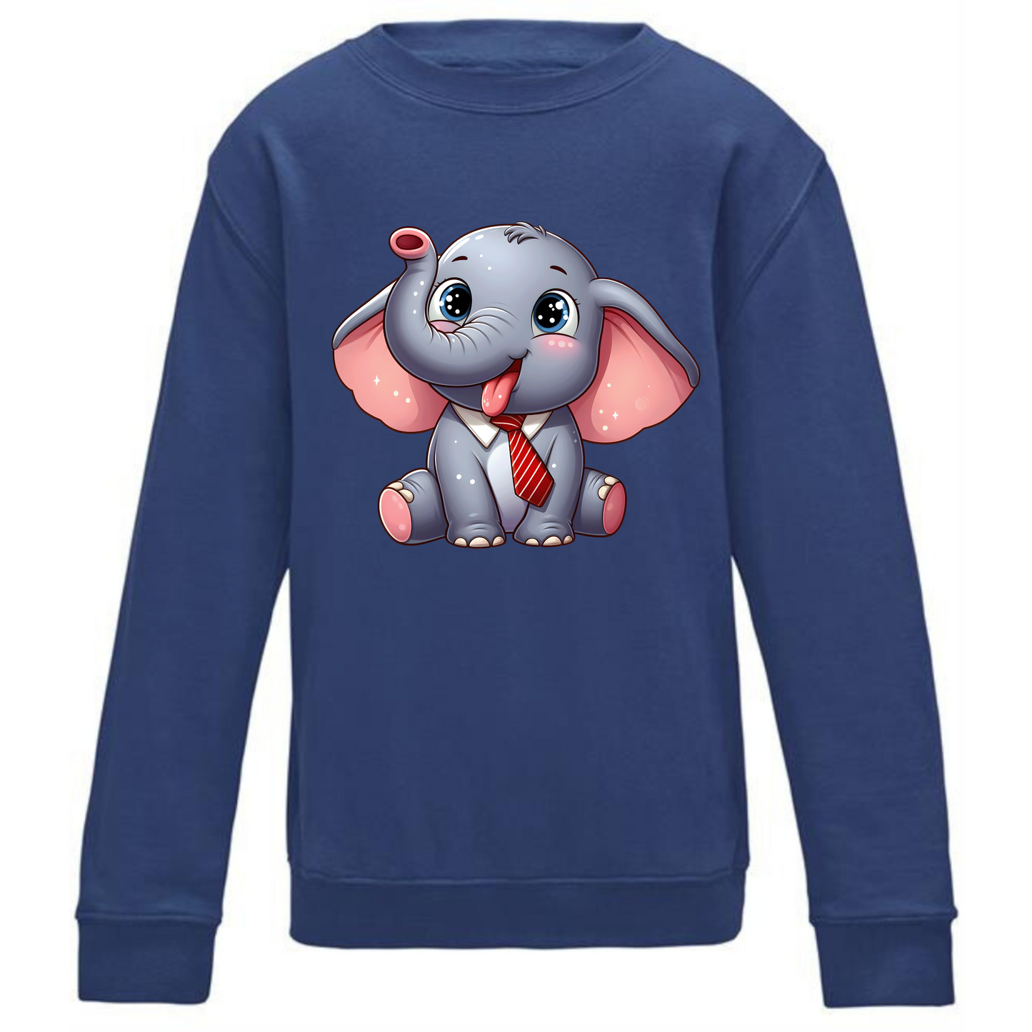 Kids' Cute Elephant Sweatshirt – Cozy Safari Fun