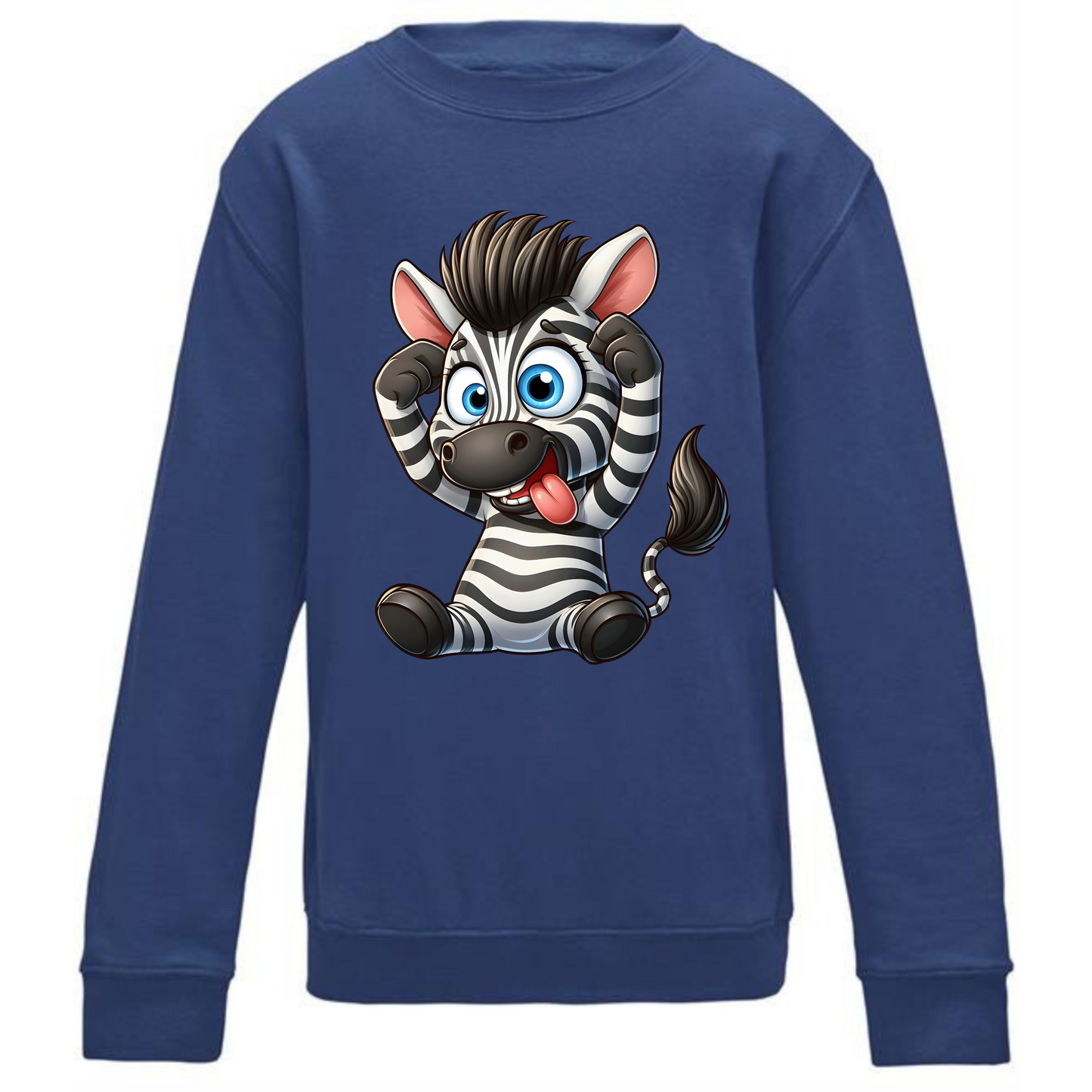 Kids' Cute Zebra Sweatshirt – Cozy & Adorable