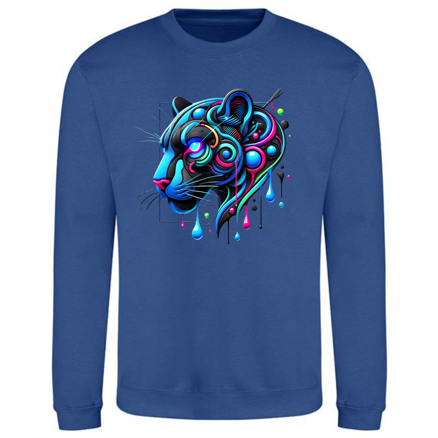 Neon Panther Sweatshirt | Bold & Comfortable for Men