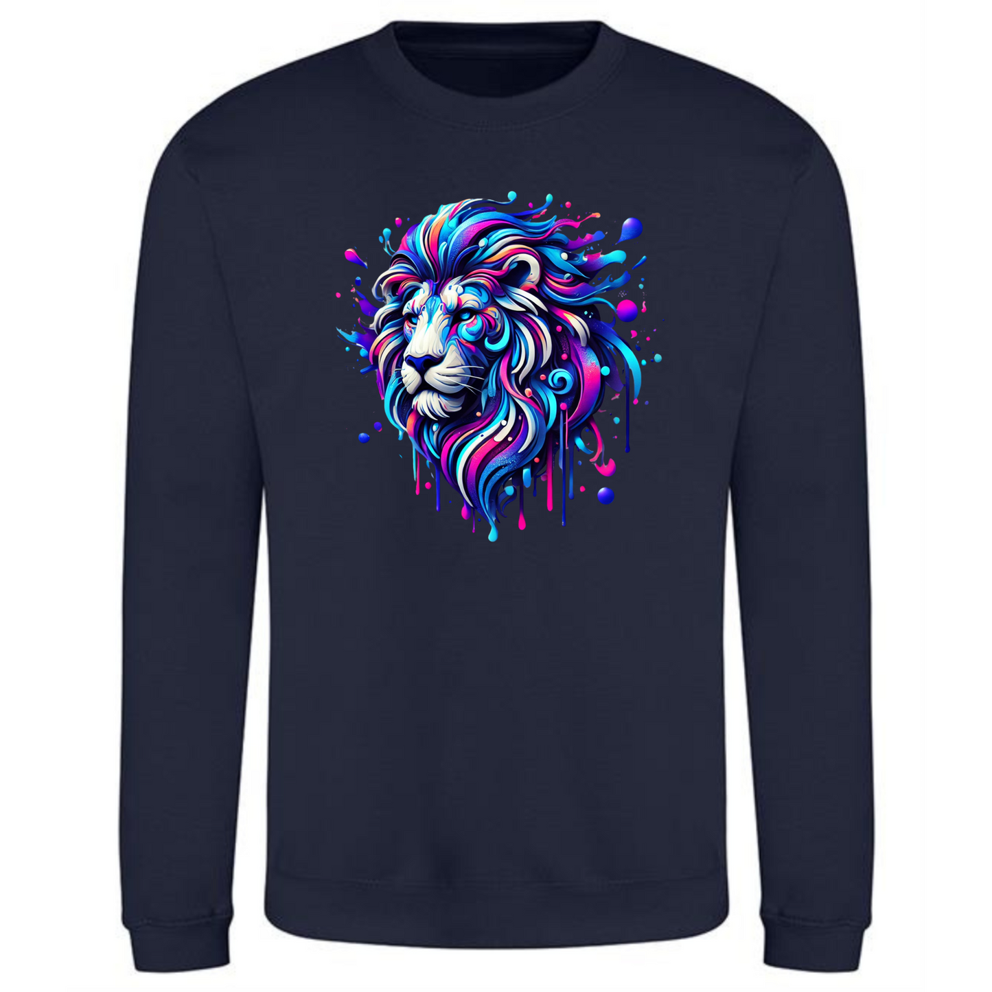 Neon Lion Sweatshirt | Bold & Comfortable for Men