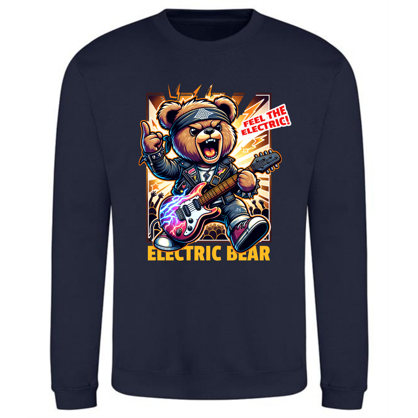 Electric Bear Sweatshirt | Feel the Electric – Bold Energy Design