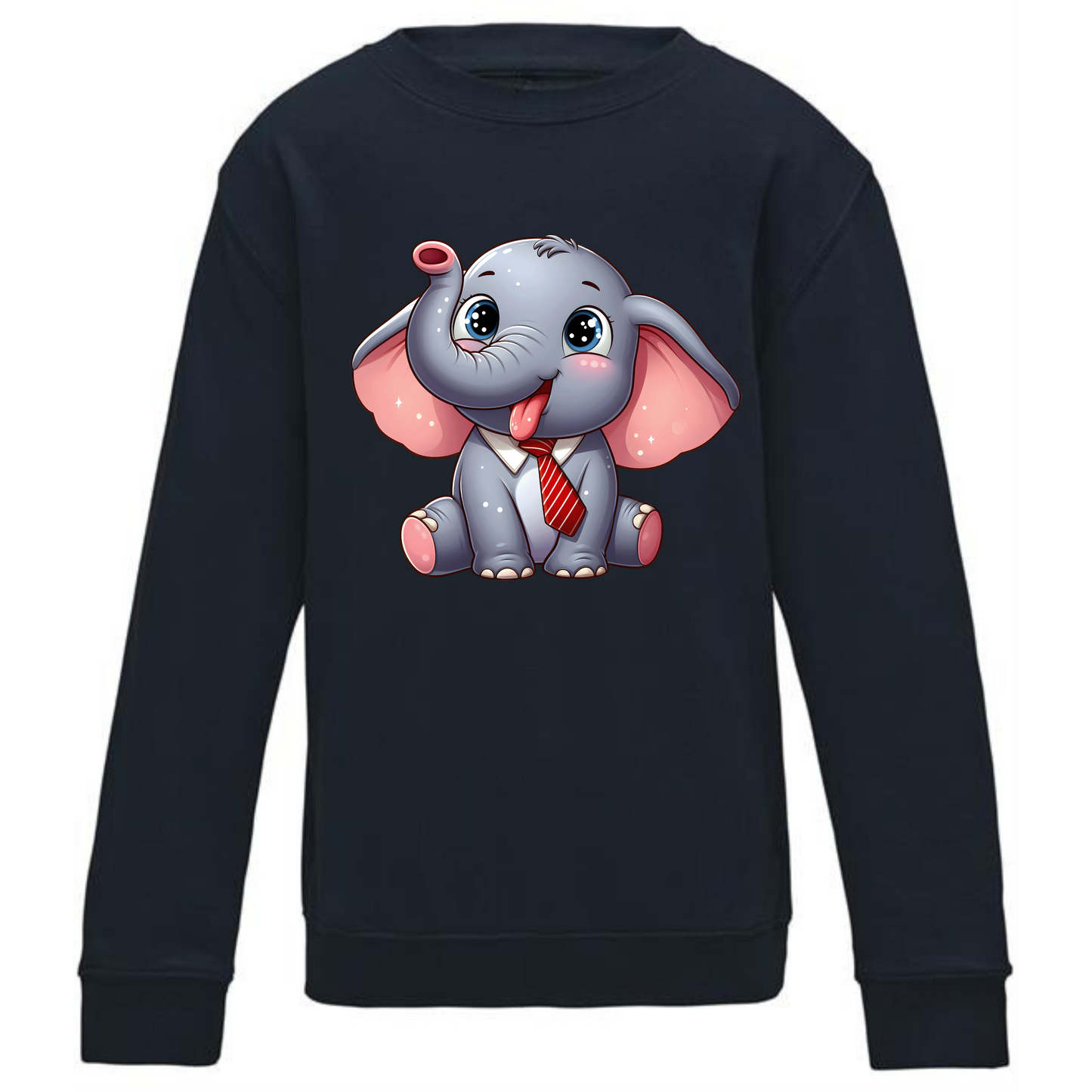 Kids' Cute Elephant Sweatshirt – Cozy Safari Fun